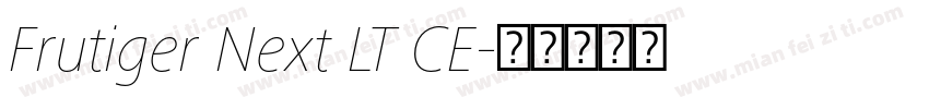 Frutiger Next LT CE字体转换
